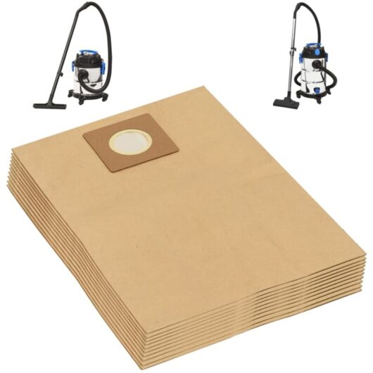 Vidaxl - Wet Dry Vacuum Cleaner Paper Bags 10 pcs Brown