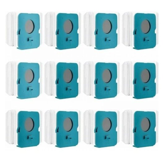Pack of 12 Clean Station dust bags for Samsung Bespoke Jet VCA-ADB95, VS20A95923W, vacuum cleaner replacement bags, vacuum cleaner bags, vacuum