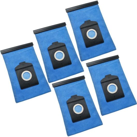 vhbw 5x Vacuum Cleaner Bag compatible with Siemens Super SX VS01G510, Super SX VS01G511 Vacuum Cleaner, 25.3 cm x 17.4 cm, Blue