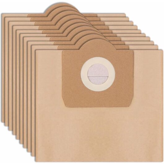 10 Pieces -6.959-130.0 Paper Dustbag, Bag for Karcher Vacuum Cleaner, Wet & Dry Replacement Vacuum Cleaner Bag, Karcher Vacuum Cleaner Bag WD3 WD3