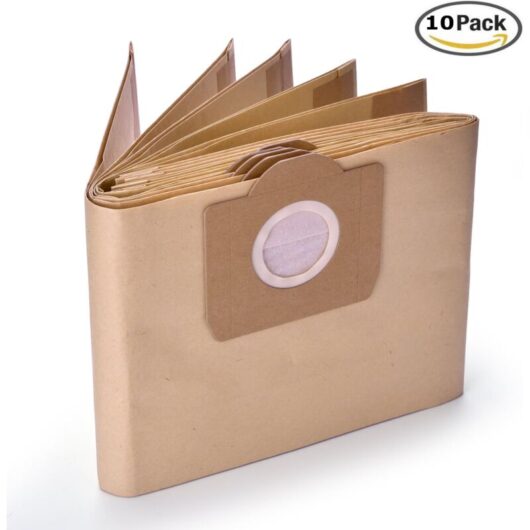 10 pieces 6.959-130.0 paper dust bags a 2201/2204/2504 for Karcher WD3 WD3P wet and dry vacuum cleaner replacement vacuum cleaner bags