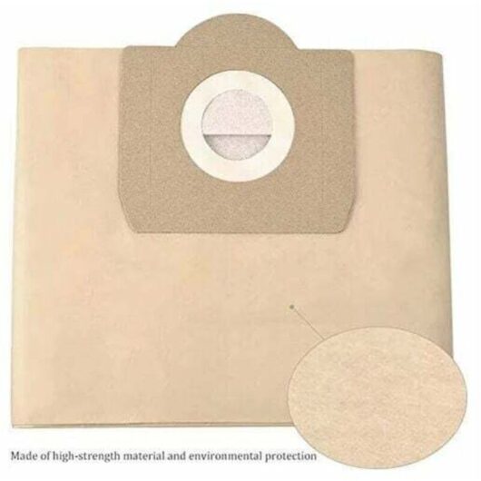 Karcher vacuum cleaner bags 6.959-130.0 WD3 WD3P MV3 - replacement paper filter bags for wet & dry vacuum cleaners (5 packs)