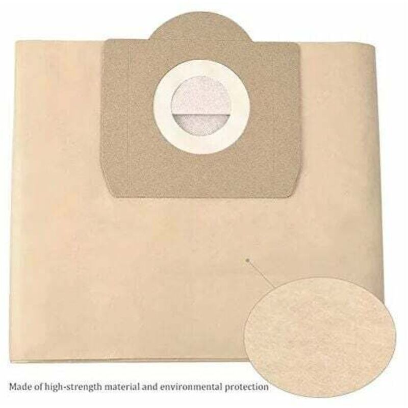 Karcher vacuum cleaner bags 6.959-130.0 WD3 WD3P MV3 - replacement paper filter bags for wet & dry vacuum cleaners (5 packs)