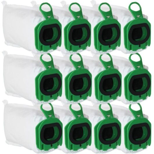 Pack of 12 Bags for Vorwerk Kobold VB100 VB 100 FP100 FP 100 Vacuum Cleaner, Replacement Dust Bags Kit