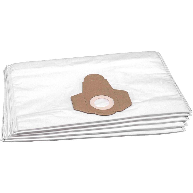 vhbw 5x Vacuum Cleaner Bag compatible with Philips Surf Vacuum Cleaner -microfleece, White