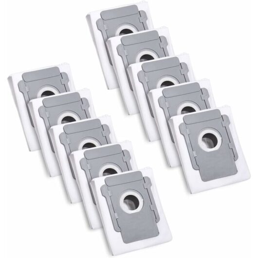 10 Vacuum Cleaner Bags for iRobot Roomba i7 i7+ i3 i3+ i4 i4+ i6 i6+ j7 j7+ i8 i8+S9 S9+ E5 E6 E7 Clean Base, Replacement Dust Bag Accessory for