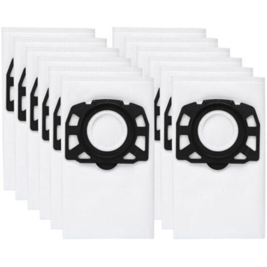 12 Pcs Vacuum Cleaner Bags, Compatible with Karcher Vacuum Cleaner Bags WD2 Plus, Karcher WD 3, WD 3 Battery, KWD 1, KWD 2, KWD 3, MV 3, SE4001,