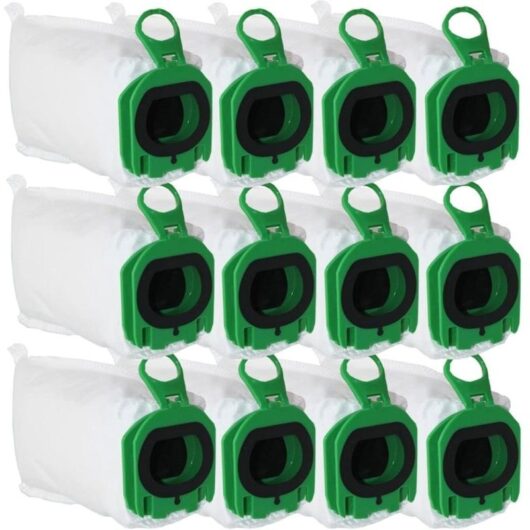 12 vacuum cleaner bags for Vorwerk Kobold VB100 VB 100, replacement dust bag for Vorwerk Kobold FP100 FP 100 vacuum cleaner