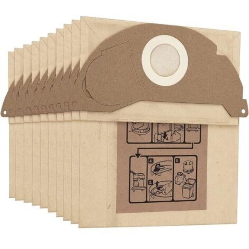 15 Vacuum Cleaner Bags for Karcher WD2 MV2 6.904-322.0 WD2250 A2004 A2054