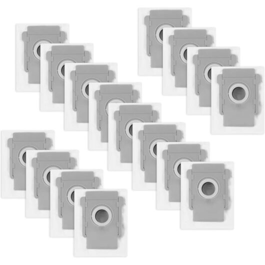 16-Pack Vacuum Cleaner Bags for IRobot Roomba i7/i7+/i3/i3+/i4/i4+/i6/i6+/i8/i8+/S9/S9+/j7/j7+/E5/E6/E7 Vacuum Cleaner Accessory Set, Replacement