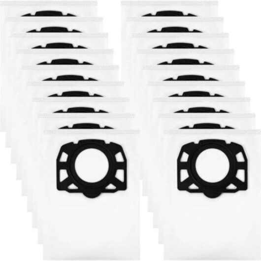 18Pcs Vacuum Cleaner Bags, Compatible with Karcher Vacuum Cleaner Bags WD2 Plus, Karcher WD 3, WD 3 Battery, KWD 1, KWD 2, KWD 3, MV 3, SE4001,