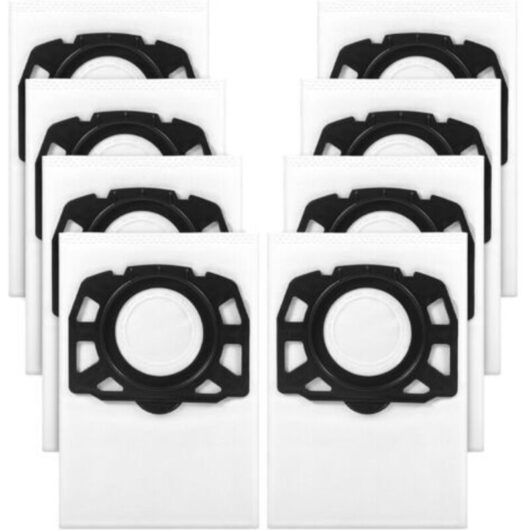 8Pcs Vacuum Cleaner Bag, Compatible with Karcher Vacuum Cleaner Bags WD2 Plus, Karcher WD 3, WD 3 Battery, KWD 1, KWD 2, KWD 3, MV 3, SE4001, SE4002,