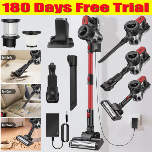 Dayplus - 6 in 1 Cordless Vacuum Cleaner Pet Hair Handheld Stick Vacuum Strong Suction uk