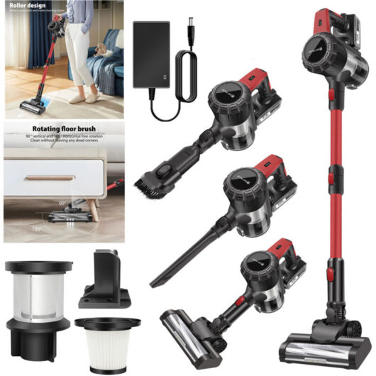 Dayplus - 6000W Cordless Stick Vacuum Cleaner Handheld Wireless Household Vacuum Cleaner