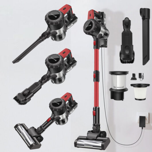 Dayplus - 6000W Self-Standing Cordless Upright 6in1 Handheld Stick Vacuum Cleaner 40Kpa