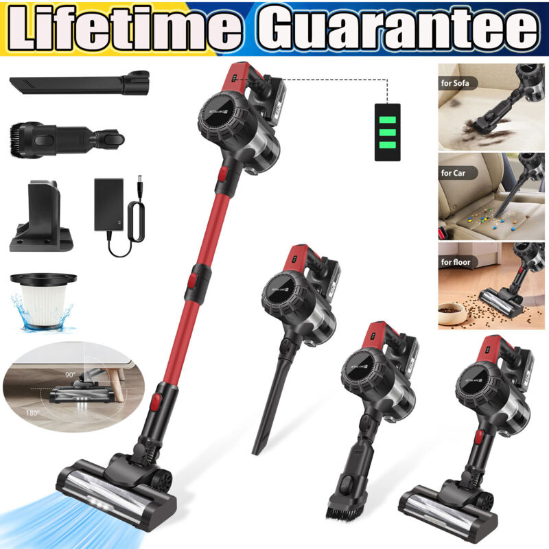 Dayplus - Cordless Vacuum Cleaner Upright Anti Hair Wrap Cordless Stick Vacuum Cleaner