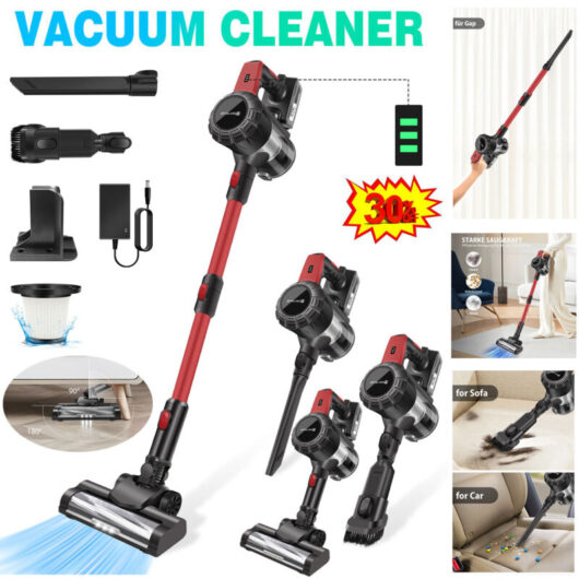 Dayplus - Power Self-Standing Cordless Upright 6in1 Handheld Stick Vacuum Cleaner 40Kpa