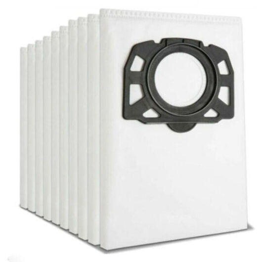 Pack of 10 Filter Bags Vacuum Cleaner Bags for Kärcher 2.863-006.0 KFI 487 Vacuum Cleaner Bags for Kärcher WD4 WD5 WD6 WD5P WD6P MV4 MV5 MV6
