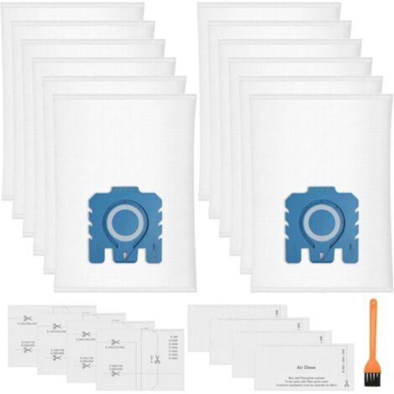 Pack of 10 GN Vacuum Cleaner Bags Compatible with Bags for Classic C1 Complete C2 Complete C3, S2 S4 S5 S6 S8 Series Vacuum Cleaner Replacement Dust