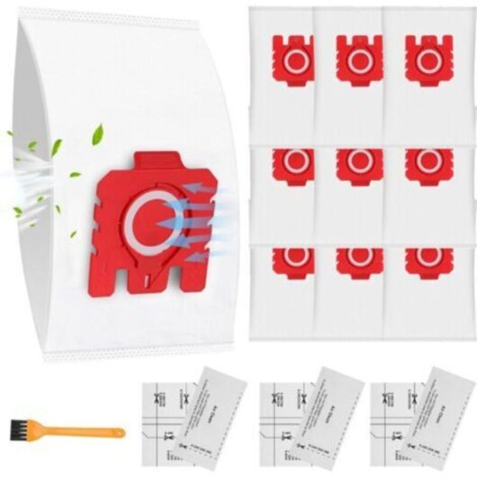 Pack of 10 GN Vacuum Cleaner Bags Compatible with Bags for Classic C1 Complete C2 Complete C3, S2 Series Vacuum Cleaner Replacement Dust Bags with 3