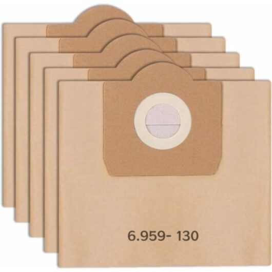 Pack of 5 Vacuum Cleaner Bags for Karcher 6.959-130.0 A2201 WD3 Filter Bags Replacement Paper for Wet & Dry Vacuum Cleaner, Bag for Karcher WD3