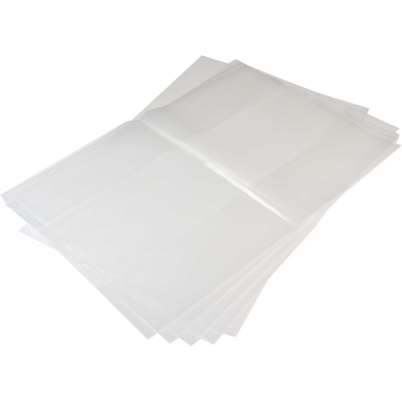 vhbw 5x Vacuum Cleaner Bag Replacement for Dustcontrol DC42291, 42384 for Vacuum Cleaner, polyethylene, 55 cm x 50 cm, Transparent
