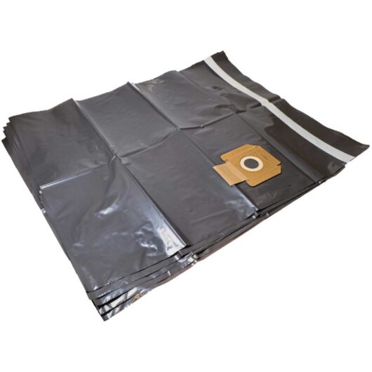 vhbw 5x Vacuum Cleaner Bag Replacement for Flex 340766, ES-PP VC/E 35/45 VE10 for Vacuum Cleaner, 37.7 cm x 24.4 cm, Grey