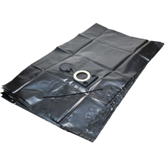 vhbw 5x Vacuum Cleaner Bag compatible with Starmix ISC 25 L Vacuum Cleaner, 34.4 cm x 23.5 cm, Black